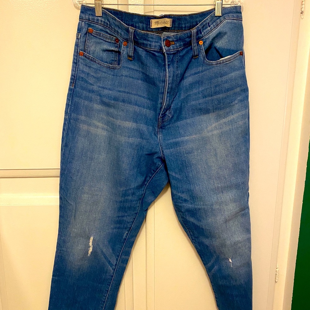 Madewell High Rise Slim Crop Boyfriend Jean